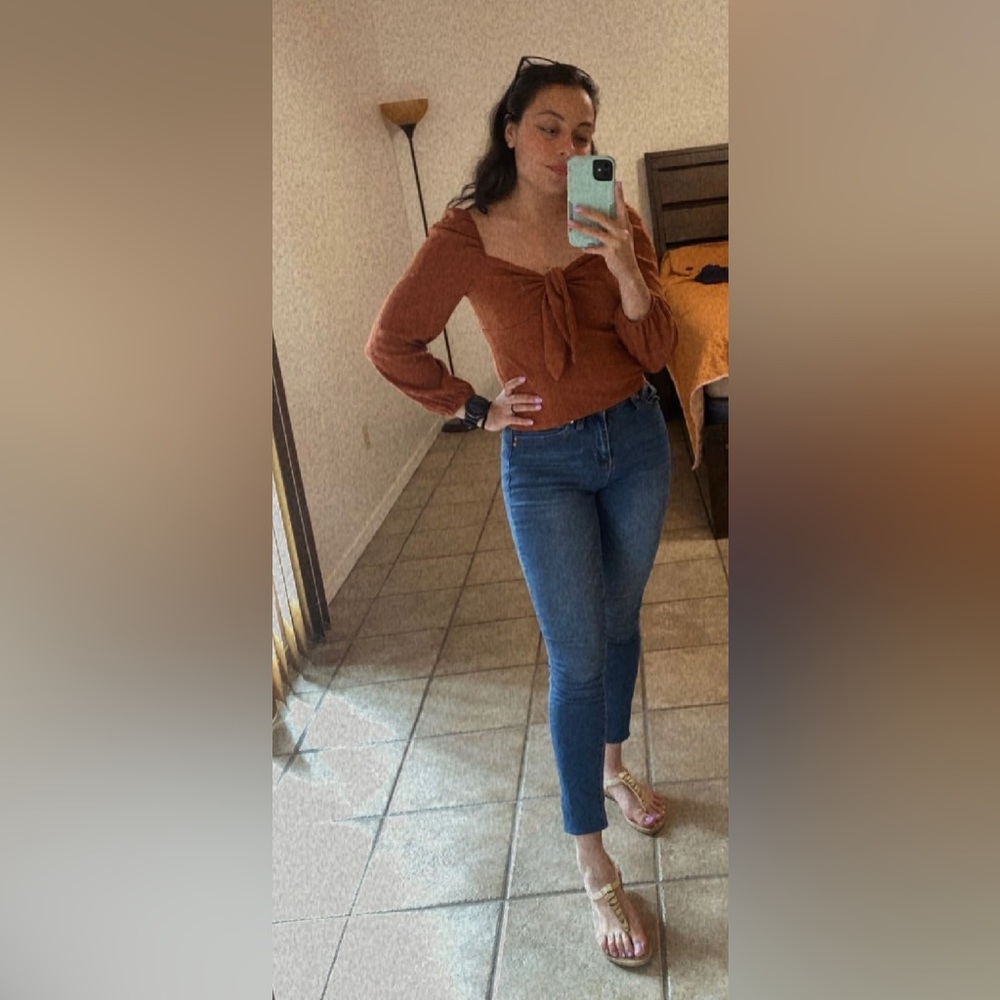 Burnt orange Crop top